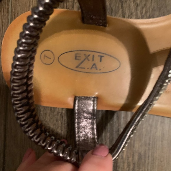 EXIT LA Blinged Sandals Size 7 - Picture 8 of 10